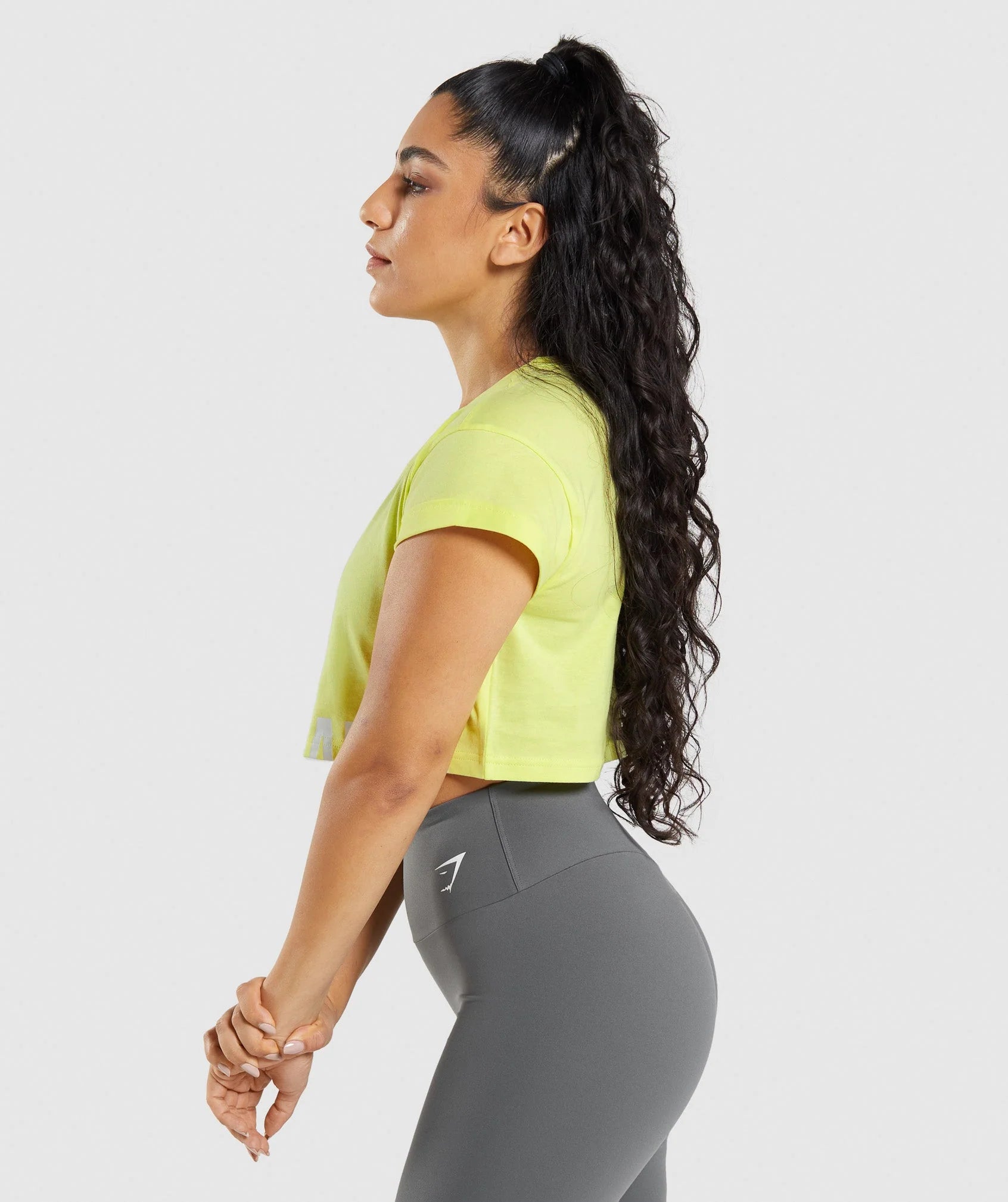 FRACTION CROP TOP NEON