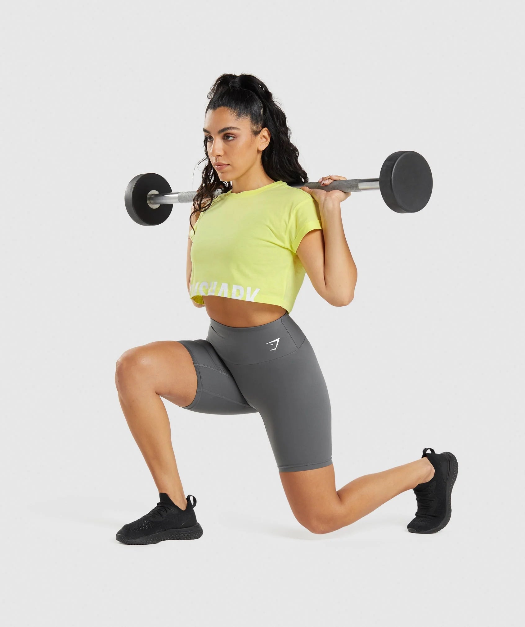 FRACTION CROP TOP NEON